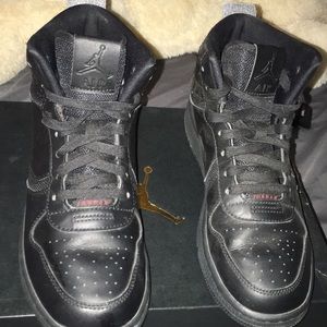 Red and black Jordan’s